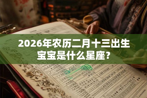 2026年农历二月十三出生宝宝是什么星座？