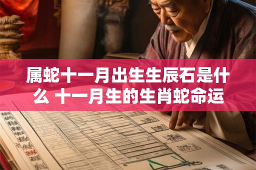 属蛇十一月出生生辰石是什么 十一月生的生肖蛇命运