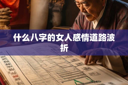 什么八字的女人感情道路波折