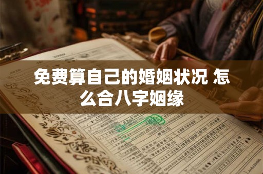 免费算自己的婚姻状况 怎么合八字姻缘 免费算自己的婚姻状况 怎么合八字姻缘