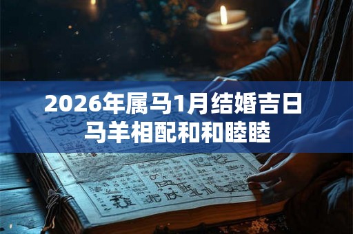 2026年属马1月结婚吉日 马羊相配和和睦睦 2026年属马1月结婚吉日 马羊相配和和睦睦