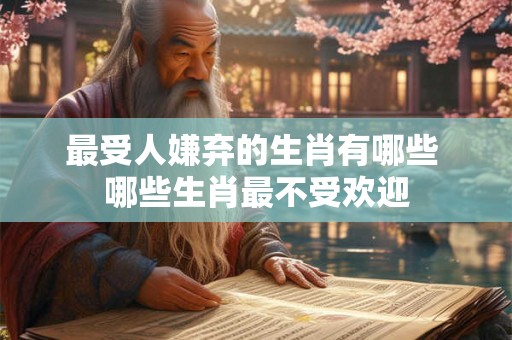 最受人嫌弃的生肖有哪些 哪些生肖最不受欢迎