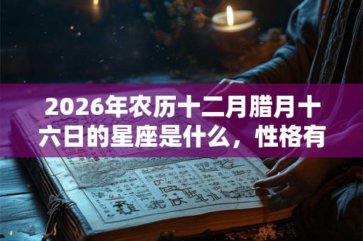2026年农历十二月腊月十六日的星座是什么，性格有什么特点？