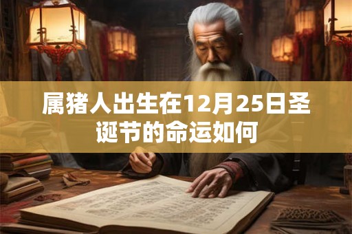 属猪人出生在12月25日圣诞节的命运如何