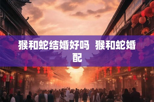 猴和蛇结婚好吗 猴和蛇婚配 猴和蛇结婚好吗 猴和蛇婚配