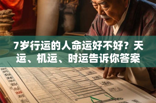 7岁行运的人命运好不好？天运、机运、时运告诉你答案