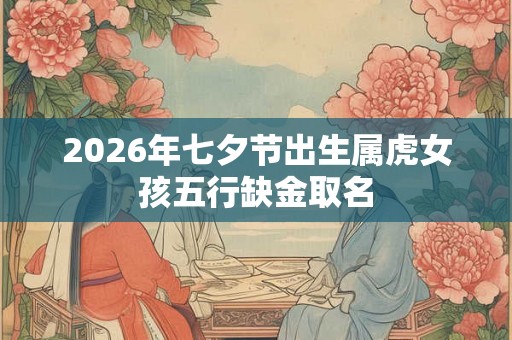 2026年七夕节出生属虎女孩五行缺金取名