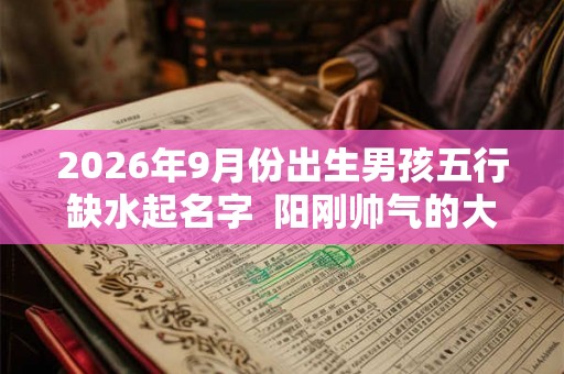 2026年9月份出生男孩五行缺水起名字  阳刚帅气的大名分享