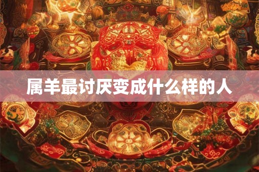 属羊最讨厌变成什么样的人