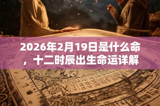 2026年2月19日是什么命,十二时辰出生命运详解 2026年2月19日是什么命,十二时辰出生命运详解