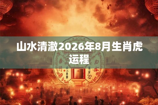 山水清澈2026年8月生肖虎运程