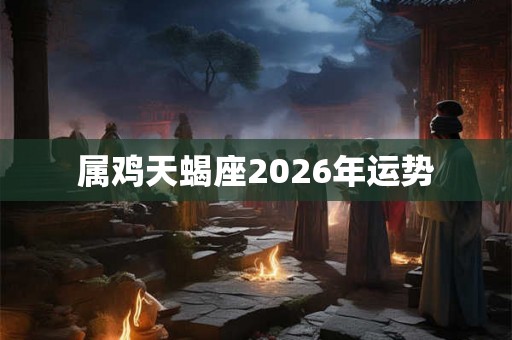 属鸡天蝎座2026年运势