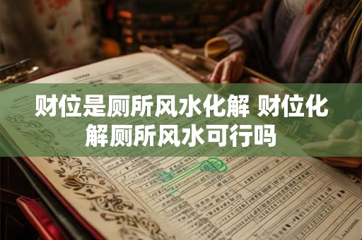 财位是厕所风水化解 财位化解厕所风水可行吗