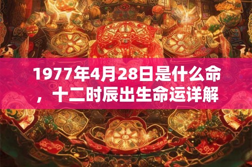 1977年4月28日是什么命，十二时辰出生命运详解