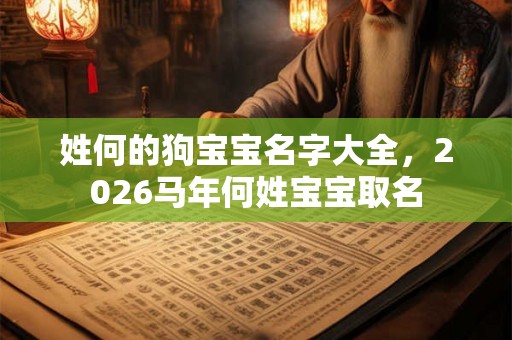 姓何的狗宝宝名字大全，2026马年何姓宝宝取名