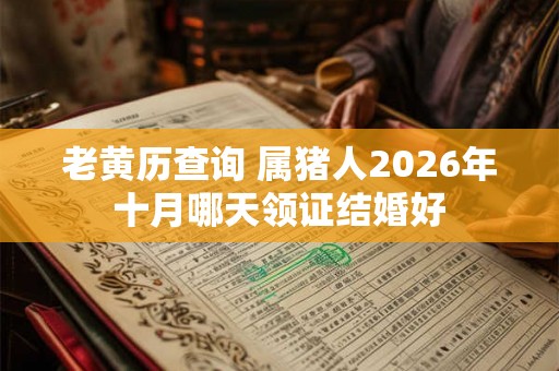 老黄历查询 属猪人2026年十月哪天领证结婚好