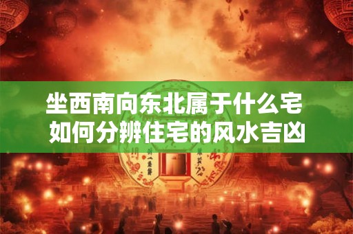 坐西南向东北属于什么宅 如何分辨住宅的风水吉凶