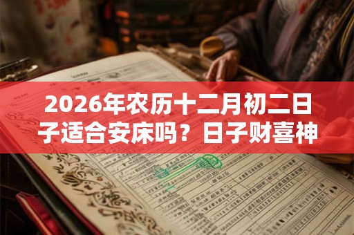 2026年农历十二月初二日子适合安床吗？日子财喜神吉位？