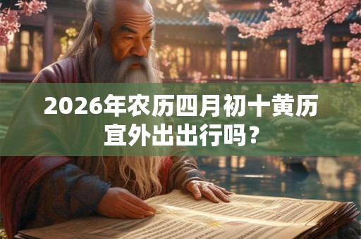 2026年农历四月初十黄历宜外出出行吗？