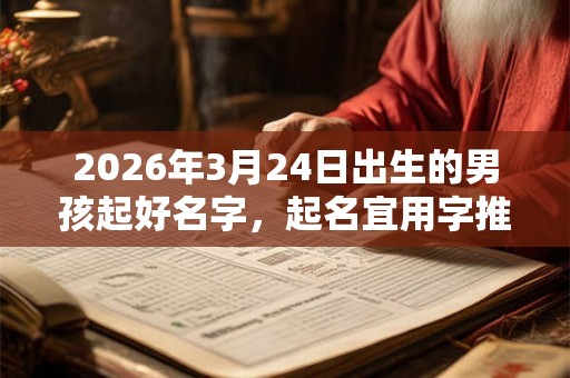 2026年3月24日出生的男孩起好名字,起名宜用字推荐 2026年3月24日出生的男孩起好名字,起名宜用字推荐