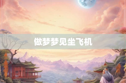 做梦梦见坐飞机