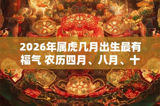2026年属虎几月出生最有福气 农历四月、八月、十月