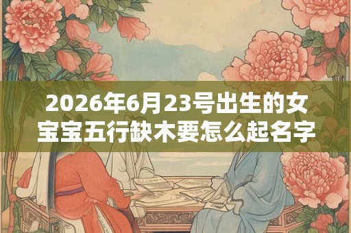 2026年6月23号出生的女宝宝五行缺木要怎么起名字 2026年6月23号出生的女宝宝五行缺木要怎么起名字