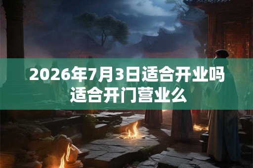 2026年7月3日适合开业吗 适合开门营业么