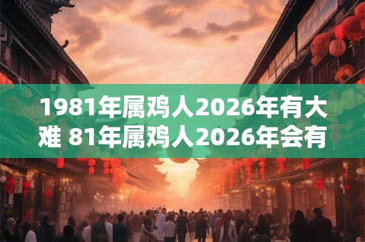 1981年属鸡人2026年有大难 81年属鸡人2026年会有什么灾难