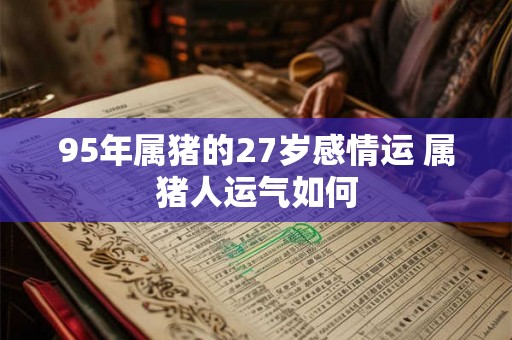 95年属猪的27岁感情运 属猪人运气如何