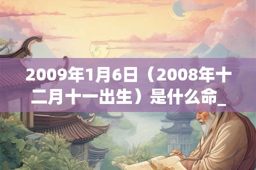2009年1月6日（2008年十二月十一出生）是什么命_命运如何