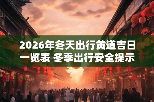 2026年冬天出行黄道吉日一览表 冬季出行安全提示