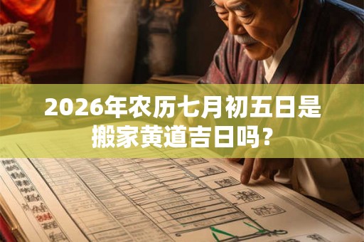 2026年农历七月初五日是搬家黄道吉日吗? 2026年农历七月初五日是搬家黄道吉日吗?