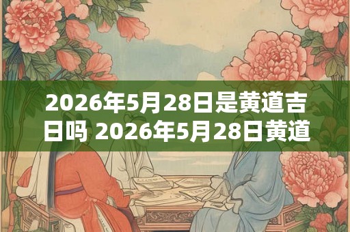 2026年5月28日是黄道吉日吗 2026年5月28日黄道吉日吗