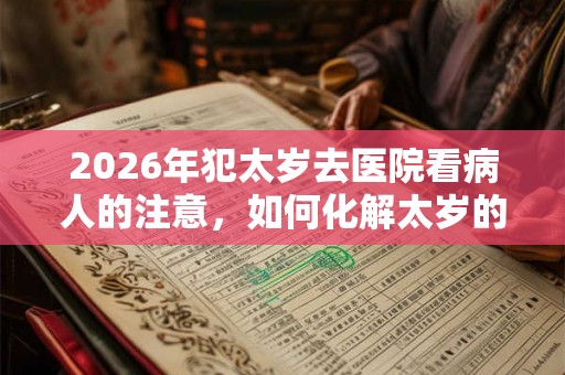 2026年犯太岁去医院看病人的注意，如何化解太岁的妨害？