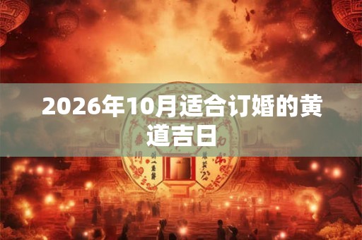 2026年10月适合订婚的黄道吉日