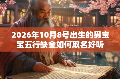2026年10月8号出生的男宝宝五行缺金如何取名好听 2026年10月8号出生的男宝宝五行缺金如何取名好听
