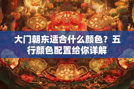 大门朝东适合什么颜色？五行颜色配置给你详解