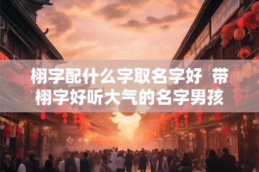 栩字配什么字取名字好  带栩字好听大气的名字男孩