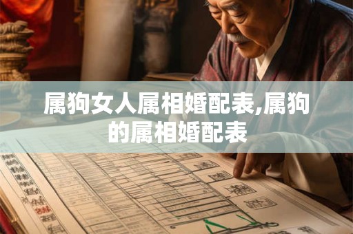 属狗女人属相婚配表,属狗的属相婚配表