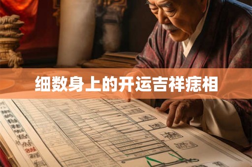 细数身上的开运吉祥痣相