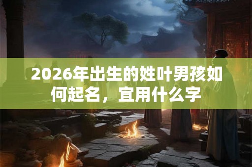 2026年出生的姓叶男孩如何起名，宜用什么字