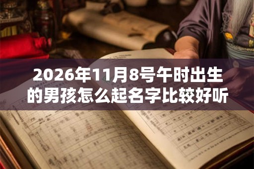2026年11月8号午时出生的男孩怎么起名字比较好听