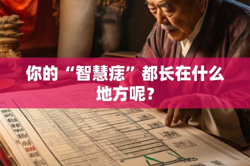 你的“智慧痣”都长在什么地方呢？