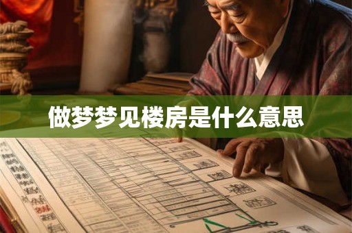 做梦梦见楼房是什么意思