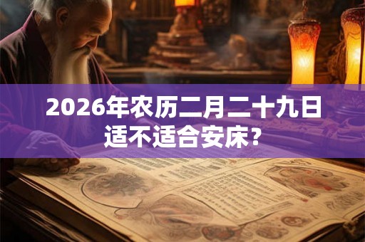 2026年农历二月二十九日适不适合安床? 2026年农历二月二十九日适不适合安床?