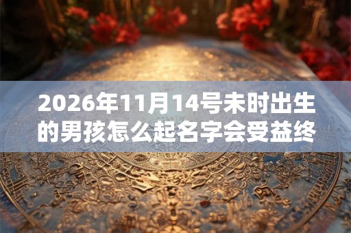 2026年11月14号未时出生的男孩怎么起名字会受益终生
