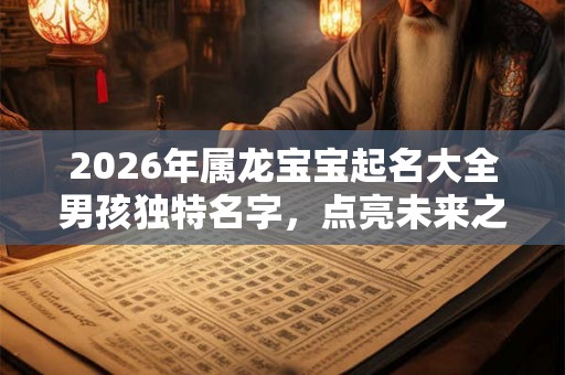 2026年属龙宝宝起名大全男孩独特名字,点亮未来之路 2026年属龙宝宝起名大全男孩独特名字,点亮未来之路