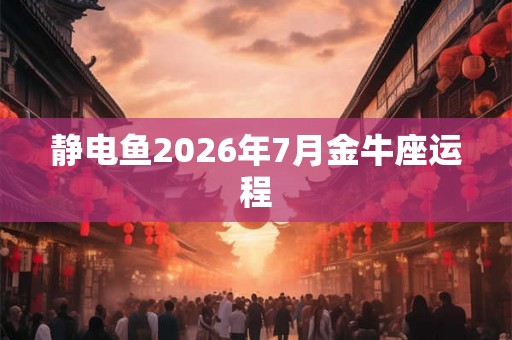 静电鱼2026年7月金牛座运程