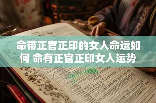 命带正官正印的女人命运如何 命有正官正印女人运势如何 命带正官正印的女人命运如何 命有正官正印女人运势如何